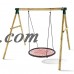 40" Large Size Swing Kit Outdoor Kids Round Rope Tire Tree Web Net Swing Nest Hanging Net HFON   